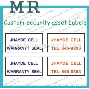 Custom Visit Card Security Address Labels 